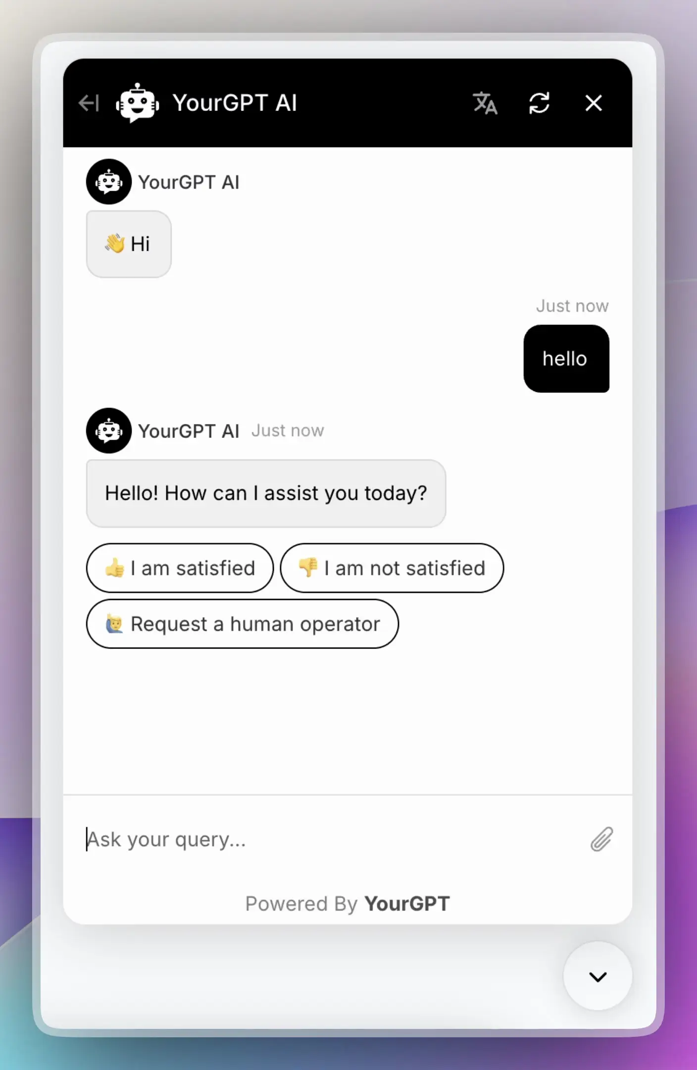 Light Widget Style