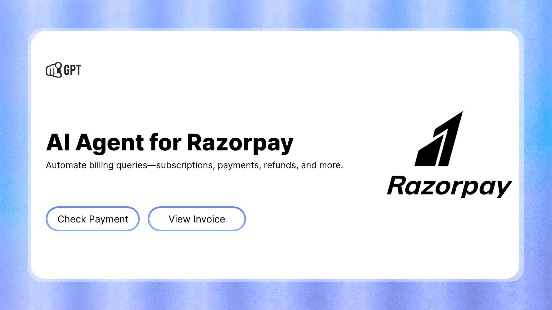RazorPay Integration with AI Agent