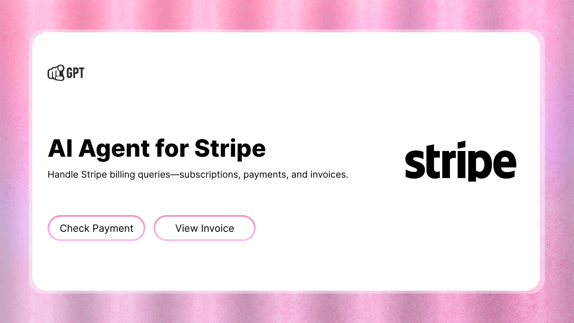 Stripe Integration with AI Agent