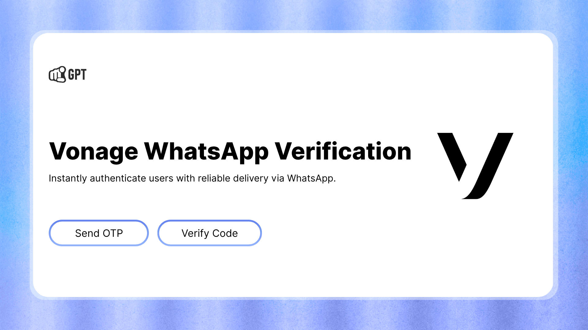 Vonage WhatsApp Verification