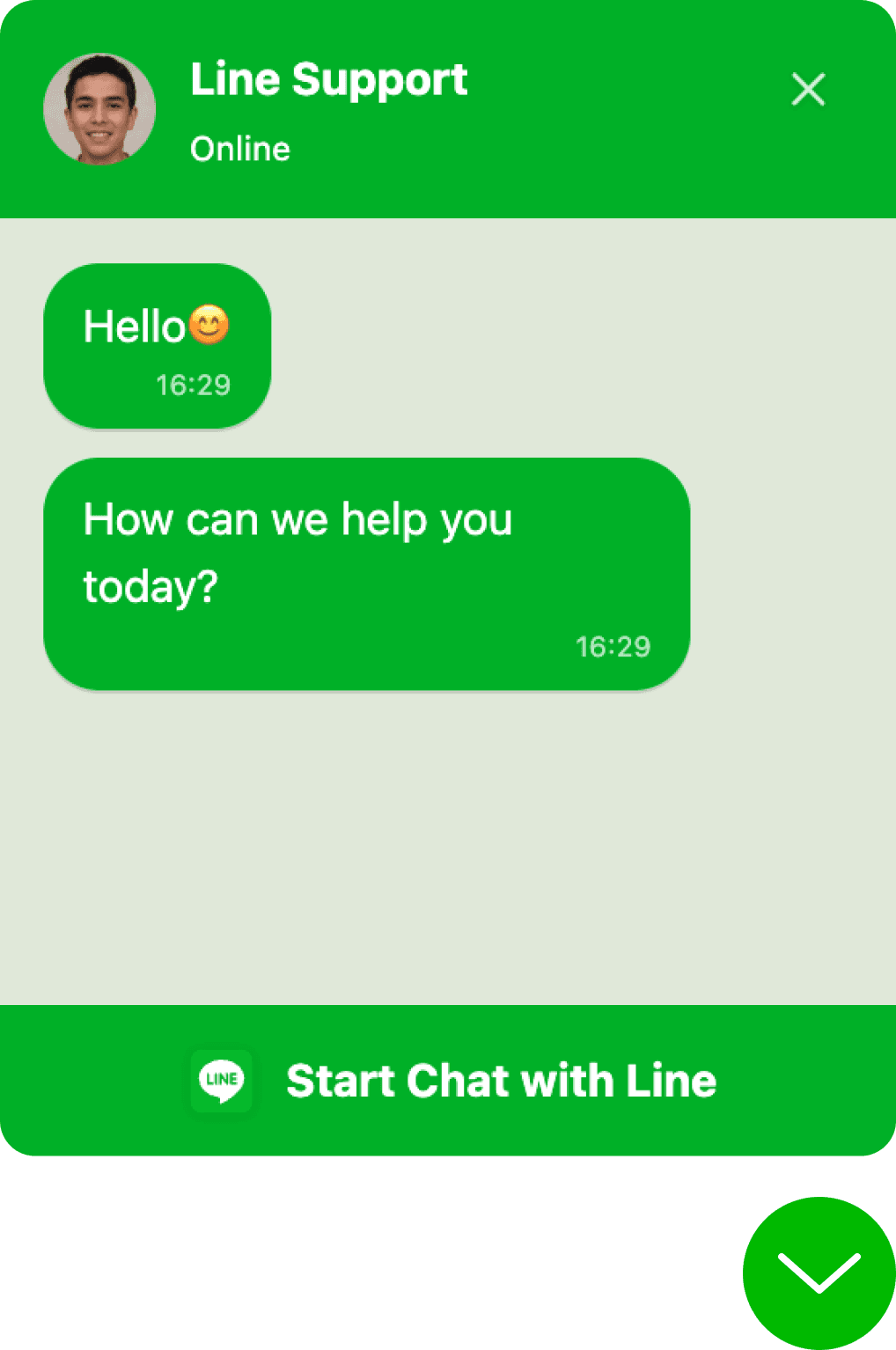 LINE Chat Widget for Your Website