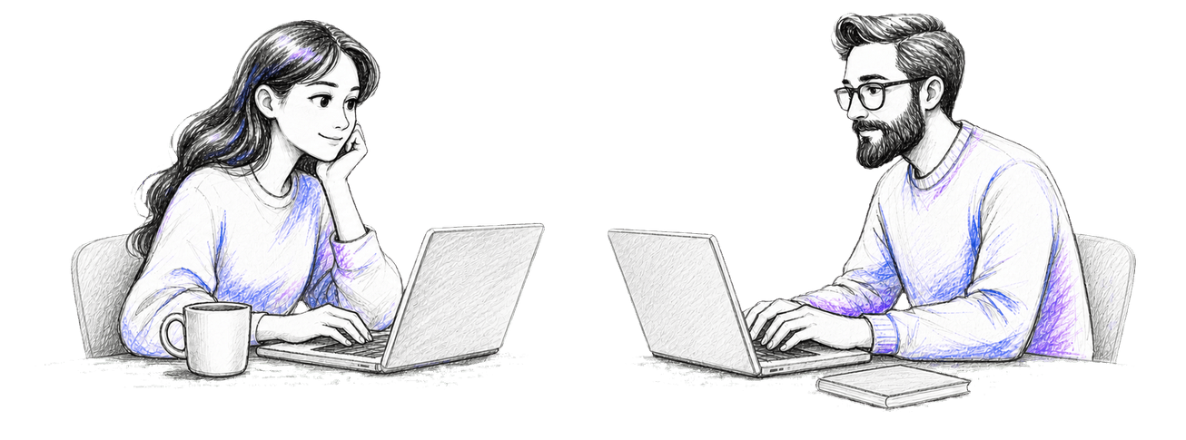 Comparison illustration showing Intercom and YourGPT workflows