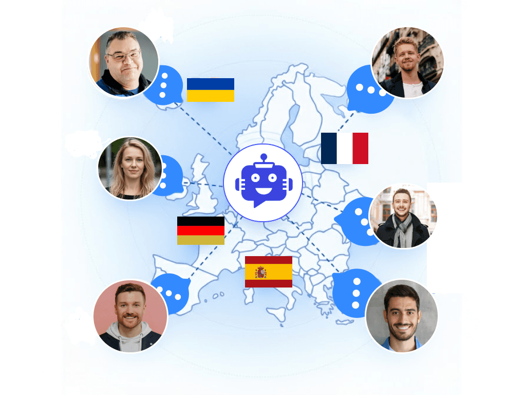 AI-powered chatbot interface for Middle Eastern businesses showing Arabic language support, RTL interface, and multi-channel integration