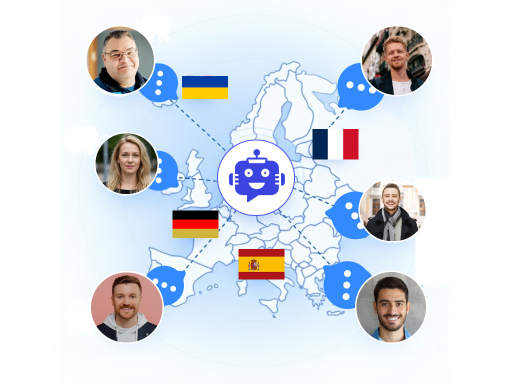 AI-powered chatbot interface for Middle Eastern businesses showing Arabic language support, RTL interface, and multi-channel integration