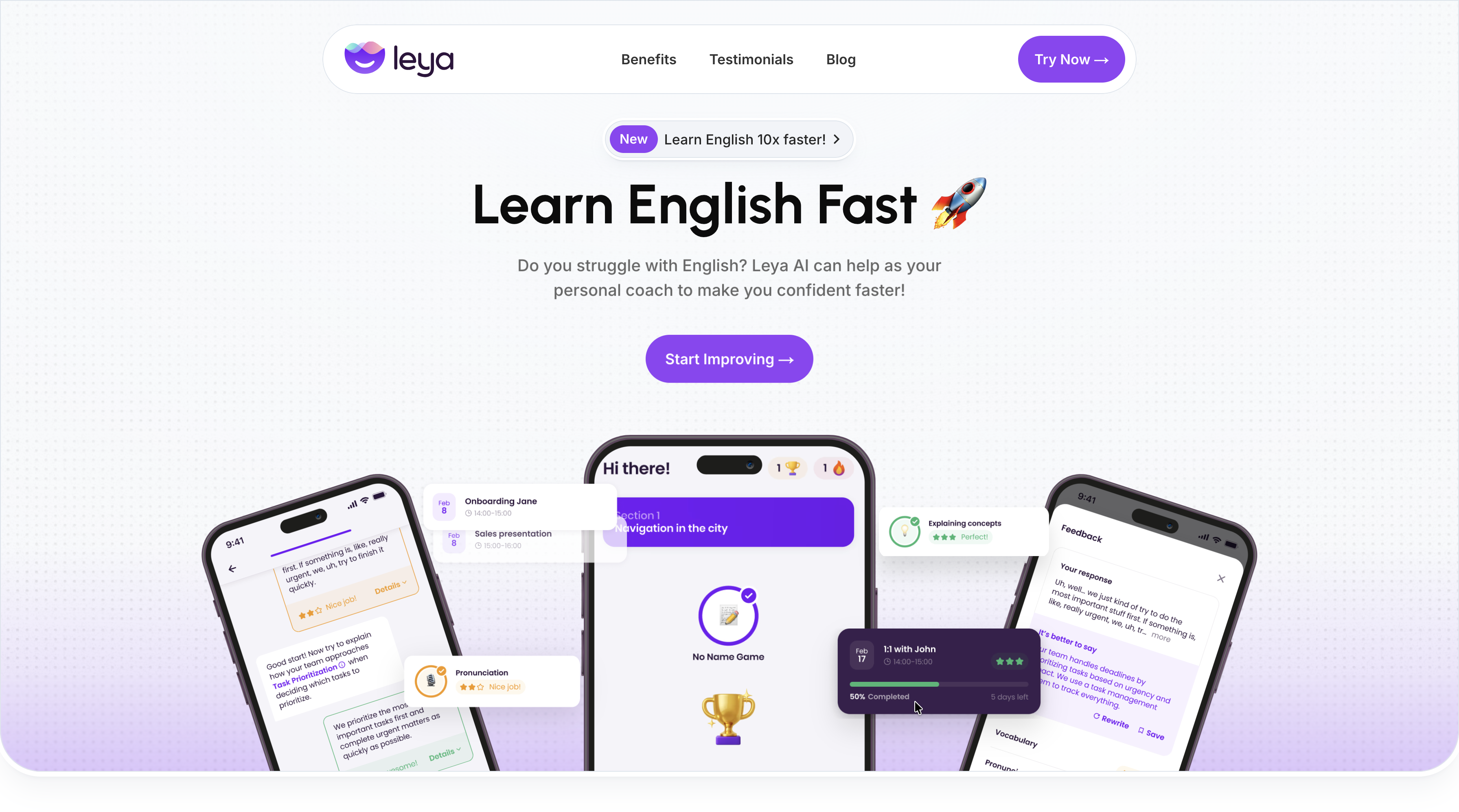Leya AI Website