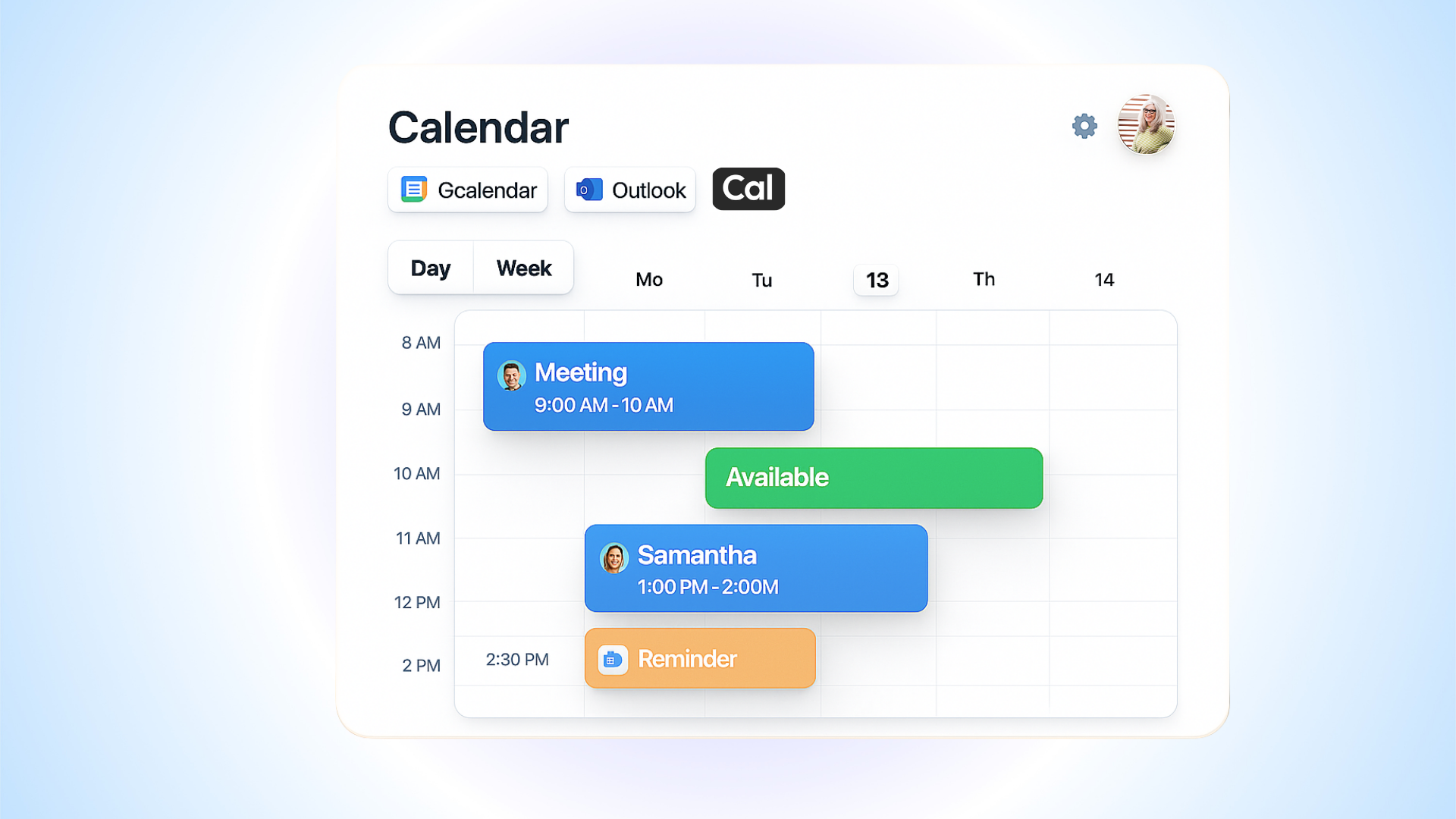 Connects with your existing calendar - AI appointment scheduling feature