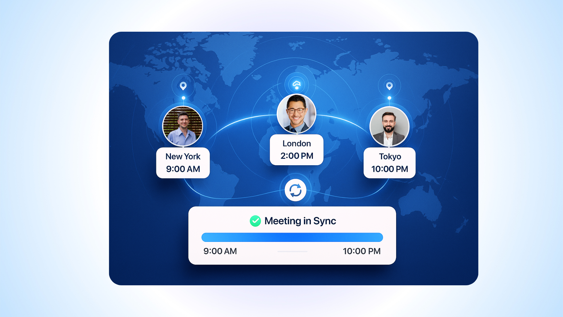 Handles time zones reliably - AI appointment scheduling feature