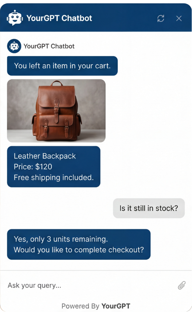 Cart recovery and checkout support