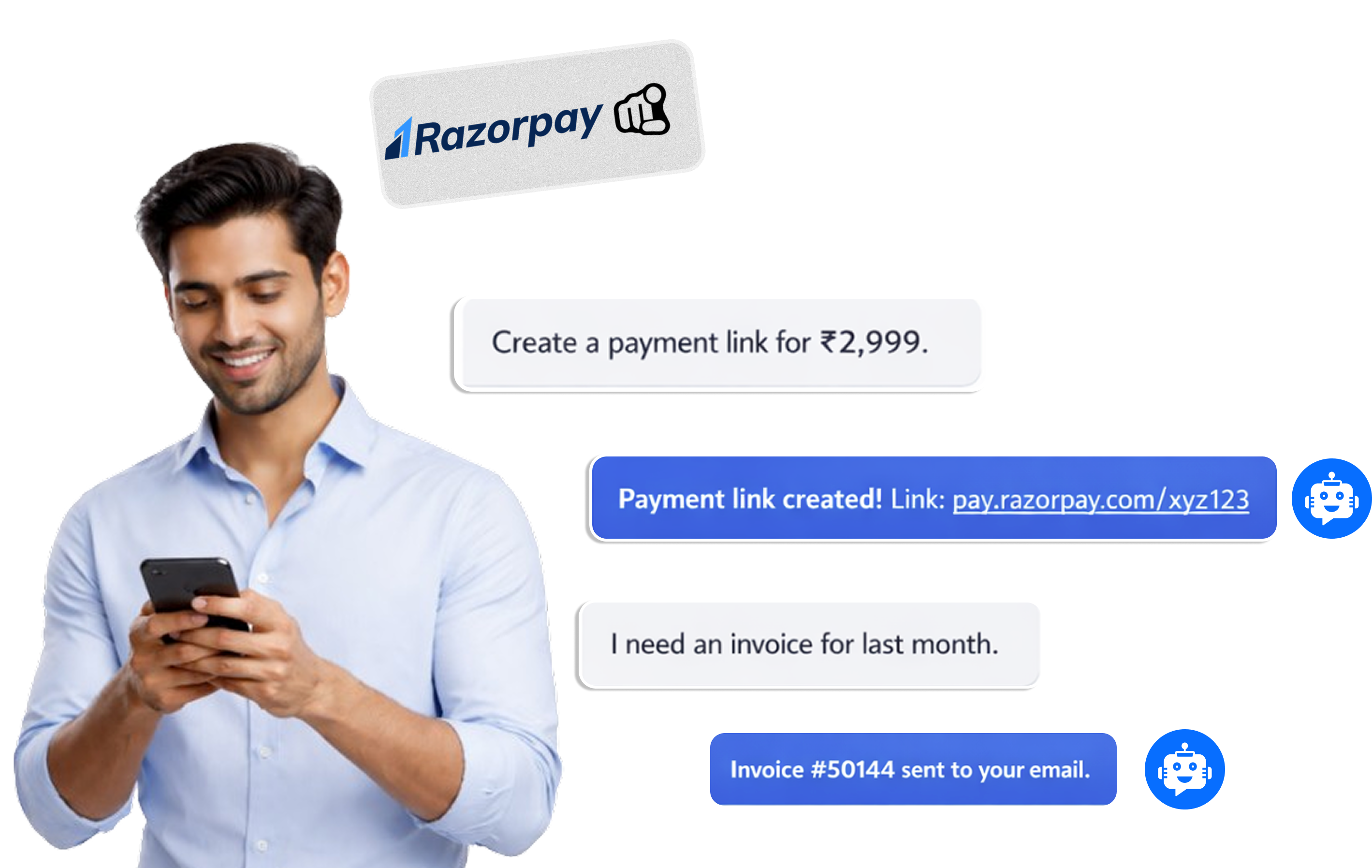 Razorpay Chatbot Integration Preview