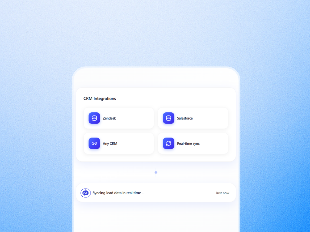 CRM integration interface