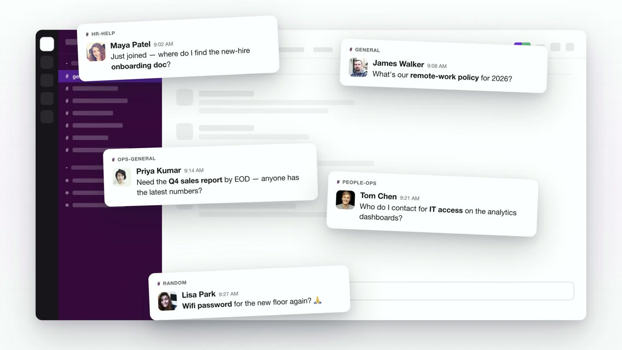 YourGPT × Slack AI Chatbot Demo