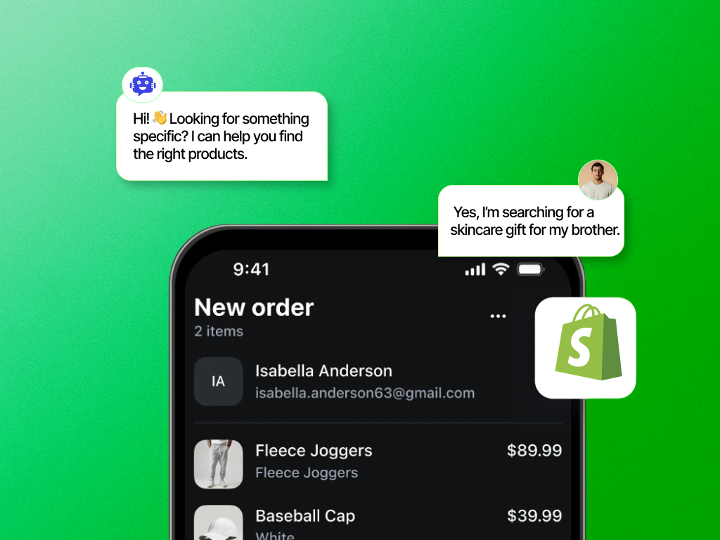 Help Shoppers Choose the Right Products - Share product details comparisons and fit guidance based on each visitor’s questions so they buy with confidence.